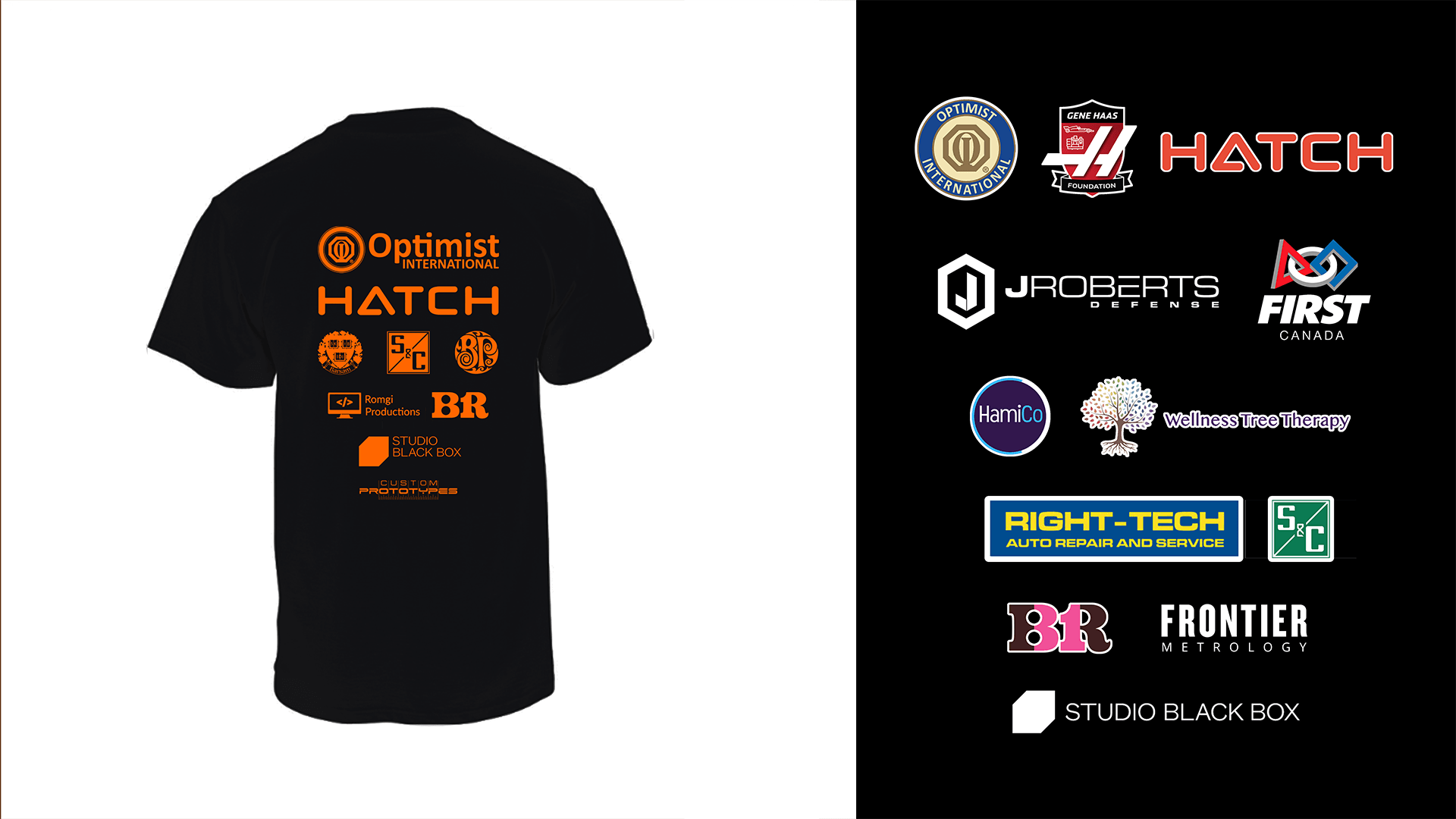 Iron Bears: T-shirt sponsor graphic arrangements