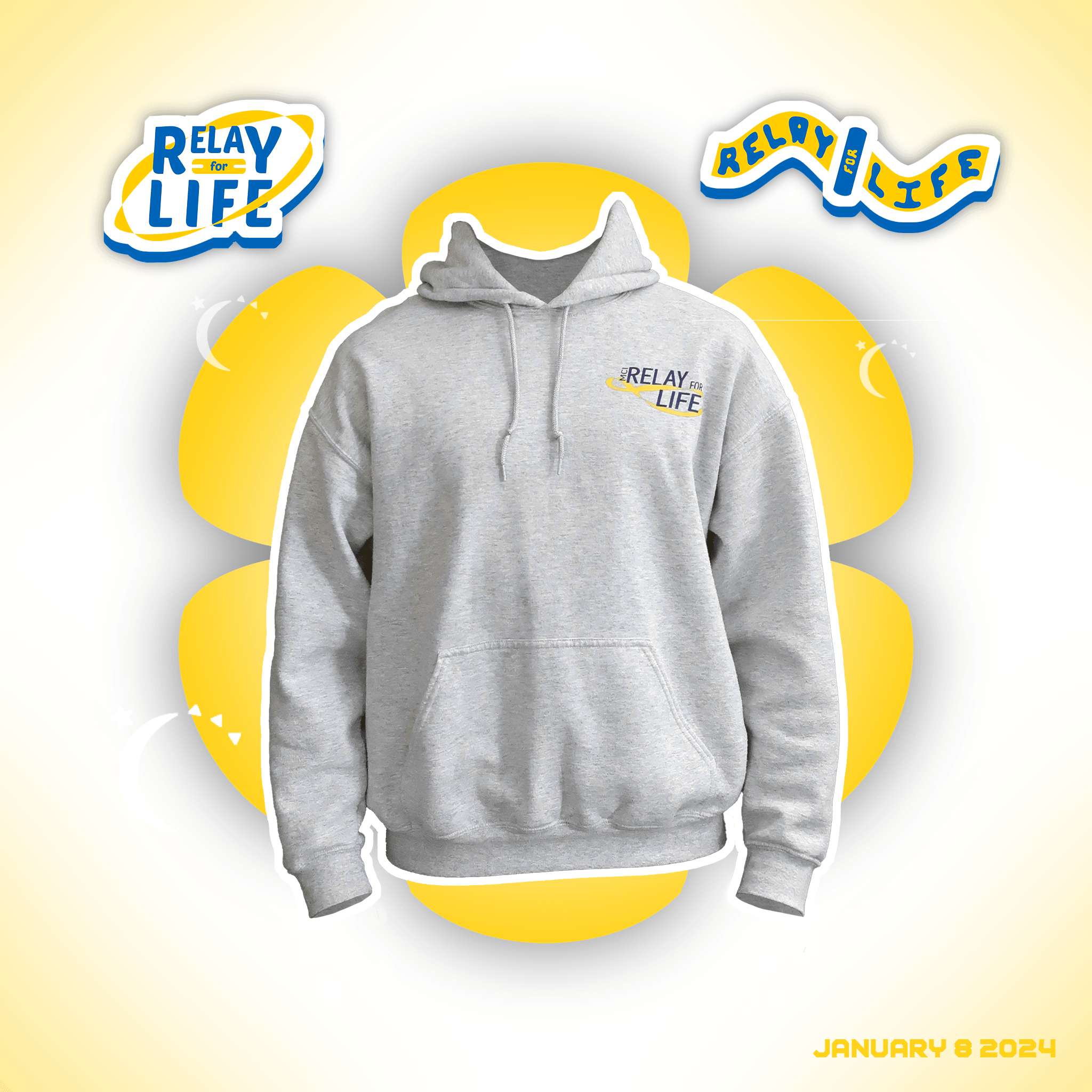 Relay For Life: Stylized sweater design presentation