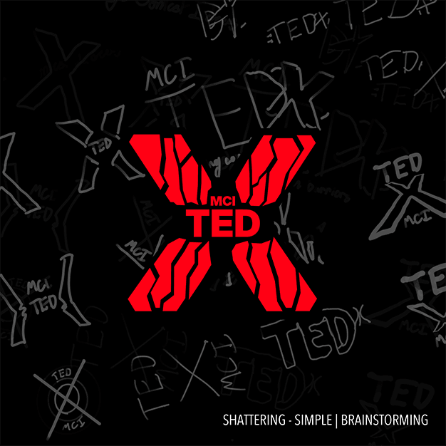 TEDx Youth: Shatter design with initial sketches